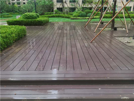 玉門塑木地板工程案例